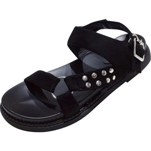 2021 Designer Shoes Woman Sandalie Gladiator Velcro Sandals Women High Quality Ladies Shoes Summer Platform Sandalias De Muje