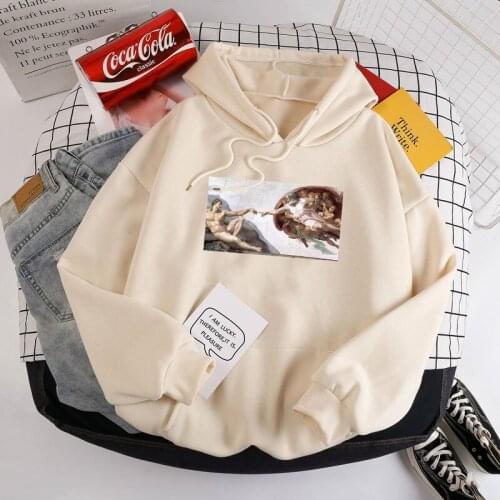 Hoodies Women Hooded Simple All-match Leisure Oversize Pullovers Korean Style Warm Kawaii Womens Loose Streetwear Sweatshirts