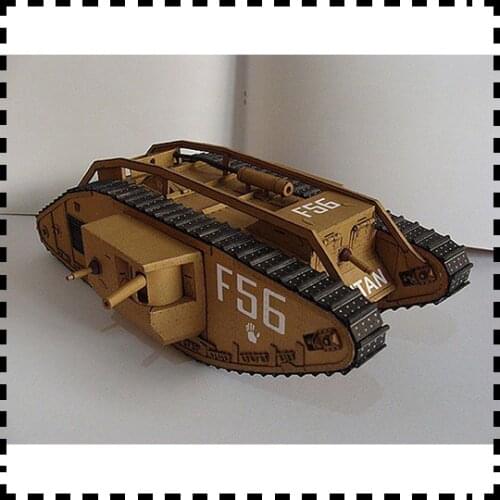 1:25 Scale UKWWI Mark Mk IV Male Tank DIY Handcraft PAPER MODEL KIT Puzzles Handmade Toy DIY
