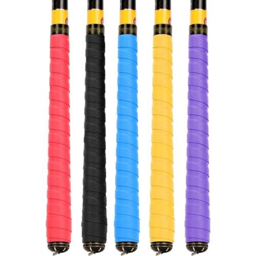 1Pcs Anti-slip Sport Fishing Rods Over Grip Sweat band Griffband Tennis Overgrips Tape Badminton Racket Grips Sweatband WD-136