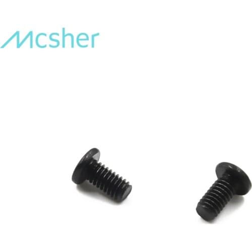 100pcs M2.5 x 5mm Laptop Notebook Screw Phillips Flat Wafer Head Black Zinc