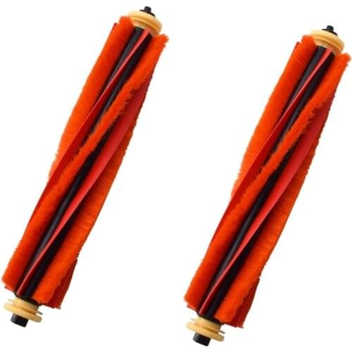 2Pcs Rubber Main Brush for Roborock S7 Robotic Vacuum Cleaner Parts Upgrade Roller Brush