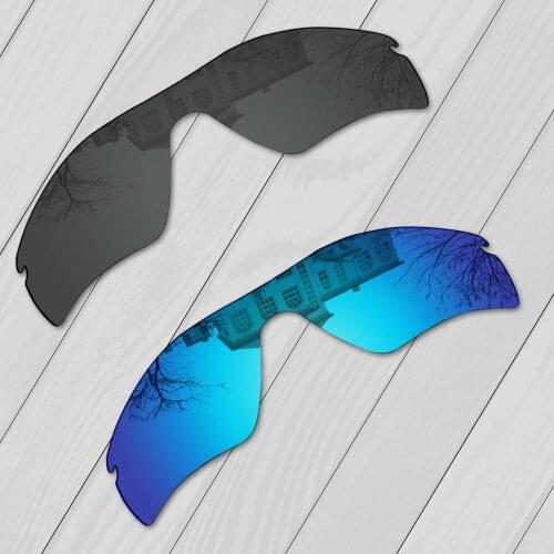 E.O.S 2 Pieces Black & Ice Blue Polarized Replacement Lenses for Oakley Radar Path Sunglasses