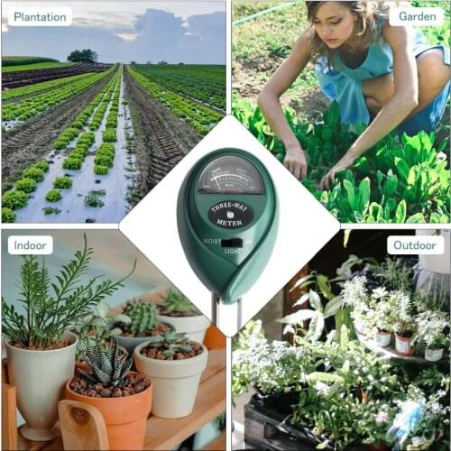 Plant Soil Tester Kit for Flowers 3 in 1 Soil Tester PH Light Moisture Acidity Tester Soil Tester Moisture Meter