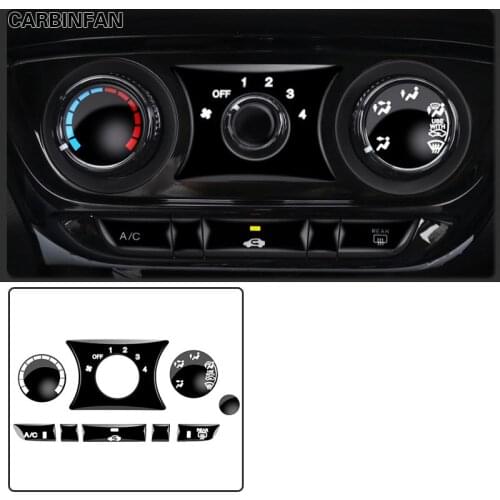 Auto Multi-function Air conditioning button stickers Protective Cover Trim For Honda HRV HR-V 2014-2019 C1828