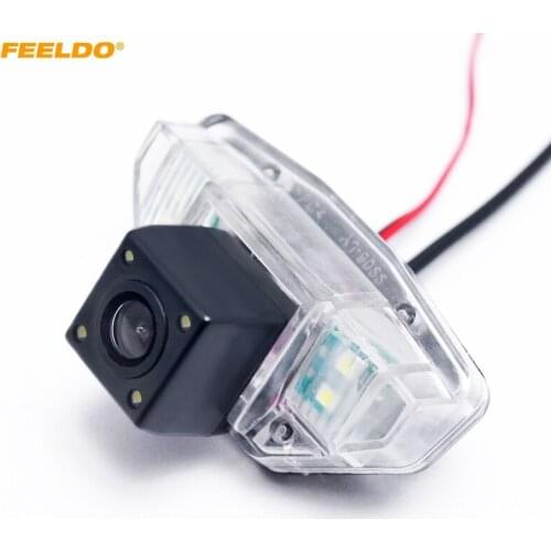 FEELDO Car Rear View Camera With 4pcs LED light For For Honda CRV(07-11)/Odyssey(08-13)/Crosstour(10~15) Backup Camera