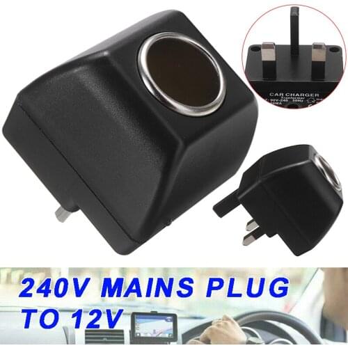 New Arrival Automobiles Cigarette Lighter Socket 220V Mains Plug to 12V Car Charger Converter Adapter Cars Electronic Devices