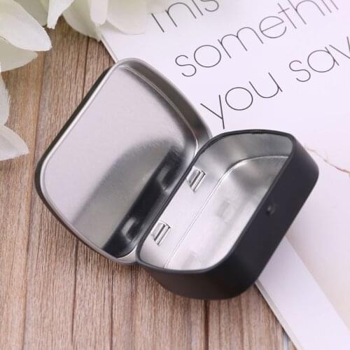 C5AD Portable Metal Tinplate Flip Storage Box Case Organizer Containers For Jewelry Money Coin Candy Keys Small Items