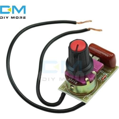 MAC97A6 100W Switch Speed Regulation Module Dimmer DIY Kit For Arduino Dimming Light Board AC Motor Switch Potentiometer