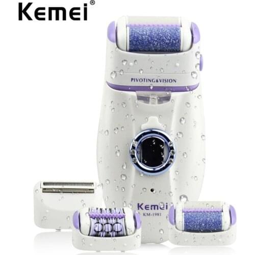 3in1 women epilator electric female face hair removal lady shaver bikini trimmer body depilatory leg rechargeable depilation