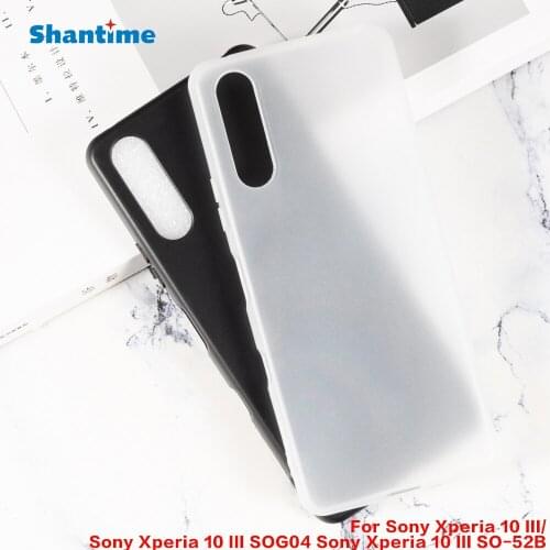 For Sony Xperia 10 III Gel Silicone Phone Protective Back Shell For Sony Xperia 10 III SOG04 Xperia 10 III SO-52B Soft TPU Case