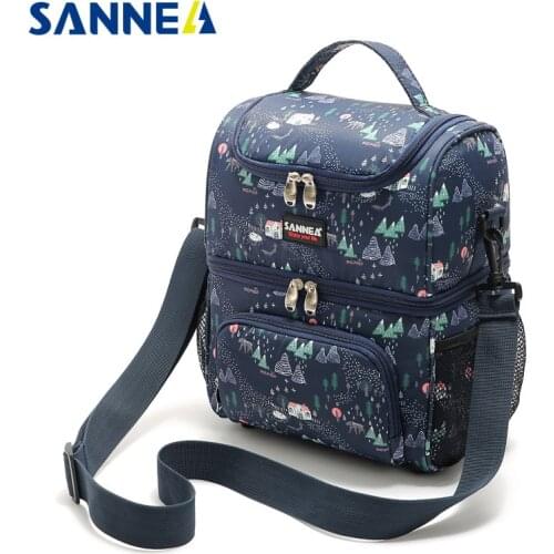 Insulated Ice Box Simple and Stylish Thermo Cooler Bags Thermal Ice Box for Kids Food bag Picnic Bag Camping Handbag Cooler