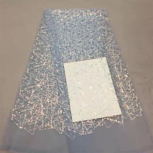 Beautiful 3+5mm laminated polyester silk geometric triangle embroidery, African lace fabric, suitable for ladies' fashionable