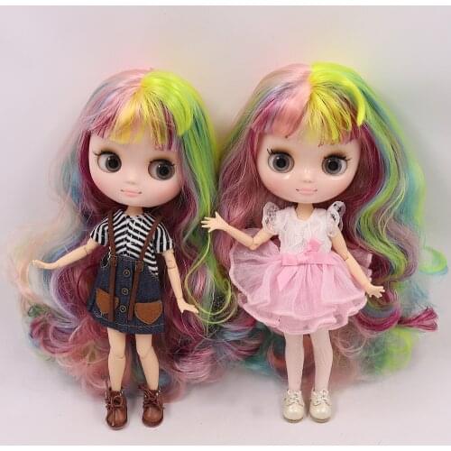 ICY DBS Middie Blyth Doll 1/8 BJD Joint Body Matte/Glossy Faceplate Colorful Hair 20cm Dolls DIY Toy Gift for Girls