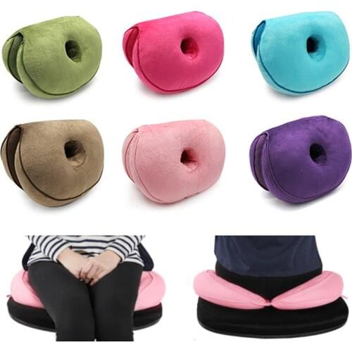 Multifunctional Dual Comfort Cushion Memory Foam Hip Lift Seat Cushions Latex Seat Cushion Comfy for Office Home Car Living Room