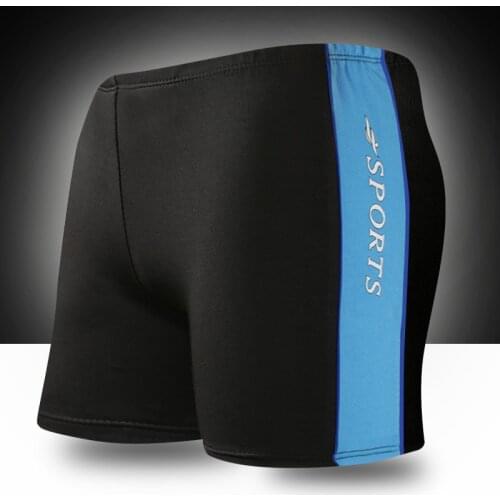 Men Swimming Boxer Trunks Prints Swimwear Swim Briefs Swimsuit Beach Boxer Shorts Wear Bathing Suit Plus Size