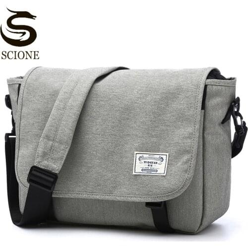 Men Casual Messenger Bags Male Fashion Shoulder Bag Laptop Crossbody Bags For School Teenagers Gray Black Buisness Bag XA107M