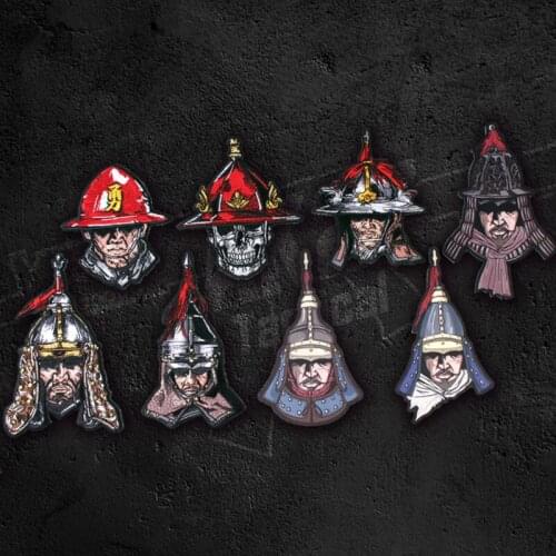 Chinese Style Ming Dynasty History Armed Forces Armor Embroidered Patch Tactical Military Brave Helmet Border Force Patches