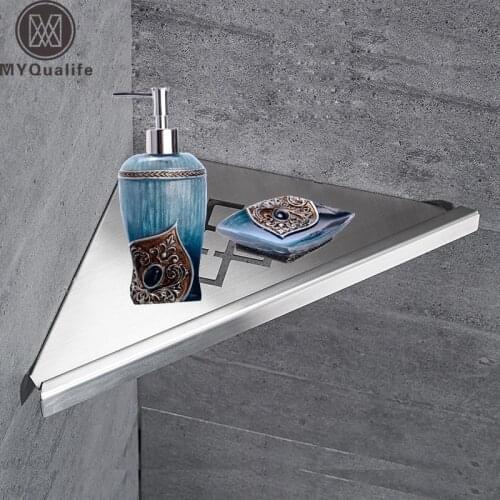 Wall Mount Stainless Steel Storage Basket Shower Room Commodity Rack Soap Dish Shampoo Holder Bathroom Shelves