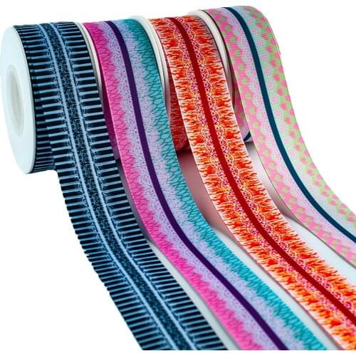 New Japan Cartoon Printed Grosgrain Ribbon Ghost Slayer Tape DIY Decoration Accessories 10 Yards