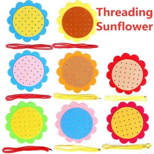 New Teaching Kindergarten Manual DIY Weave Cloth Montessori Materials Baby Early Learning Education Toys Teaching Aids Math Toys