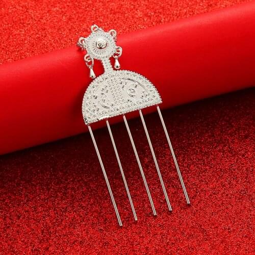 New Fashion Women Gold Color Hair Sticks African Ethiopian Girl Headwear Hairpin Wedding Hairpins