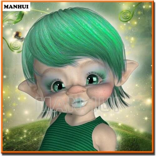 New DIY Diamond painting Cartoon girl diamond Cross Stitch full drill Rhinestone mosaic home decoration gift MH570