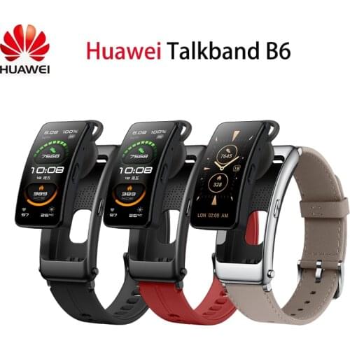 Original Huawei Talkband B6 Smart Wristband | Flexible Color Screen Health Bracelet Wrist Kirin A1 Bluetooth 5.2 Headset | Full