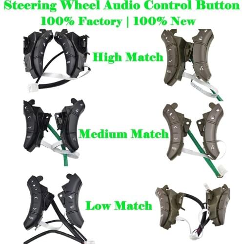 Black/Gery Color For Toyota Highlander Land Cruiser Camry Sequoia Tundra GX470 Cruiser Steering Wheel Controls Switch