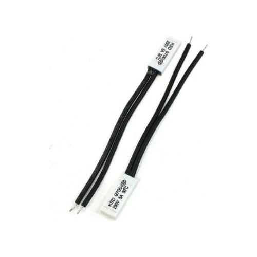 2 Pcs KSD9700 250V 5A 50 Celsius NC Plastic Thermostat Temperature Switch