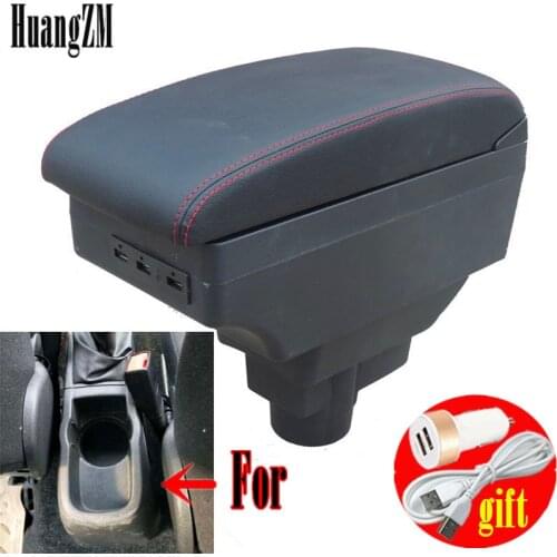 Armrest For Opel Vauxhall Corsa D 2006 - 2014 Arm Rest Dual Layer Storage Box Decoration Car Styling 2008 2010