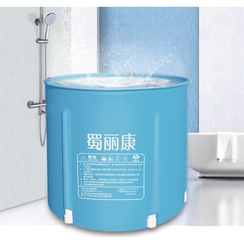 Adults Portable Bathtub Shower Cloth Folding Camping Portable Bathtubs Small Buckets Baignoire Pliante Bathroom Products EH60PB