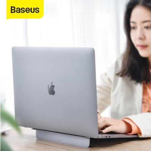 Baseus Laptop Stand Adjustable Foldable Aluminum Laptop Holder Portable Ergonomic Notebook 12-17 inch for MacBook Air Pro