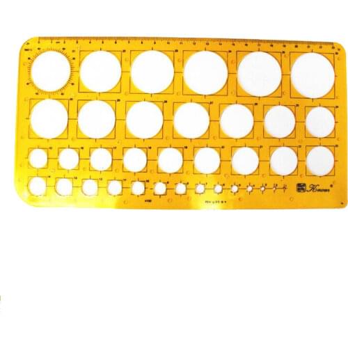 Circle Drafting Template 35 Sizes Hole Fashion Jewelry Design Drawing Template K100