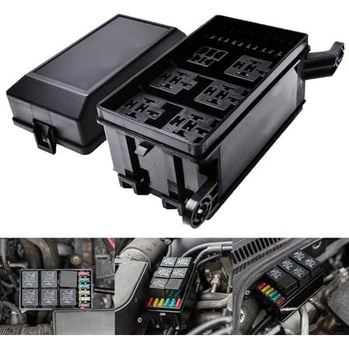 Universal Car Marine SUV Off-Road 6-Way Relay Circuit Blade Fuse Holder Box