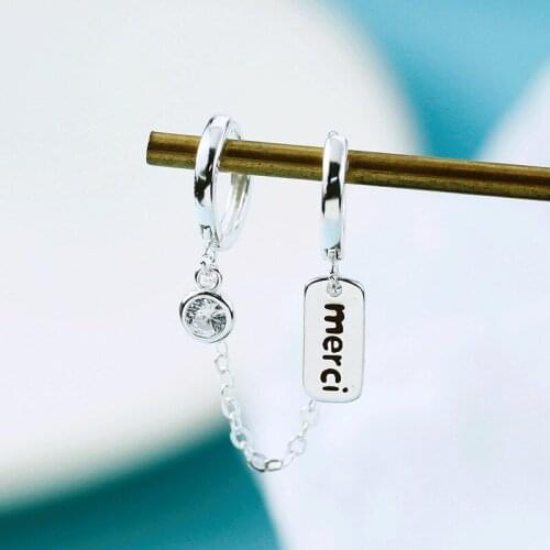 Creative One PCS Hot Sale Two Hole Piercing Earrings for Women Couple Trendy Simple Smiling Face Crystal Jewelry Gifts