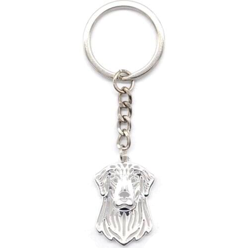 Lovers' Golden Retriever Key Chains Jewelry Metal Pet Dog Key Chains