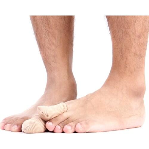 1 Pair Footful Gel Finger & Big Toe Cap Tube Protector Corn Blister Bunion Bandage Foot Care Finger Corrector adjuster