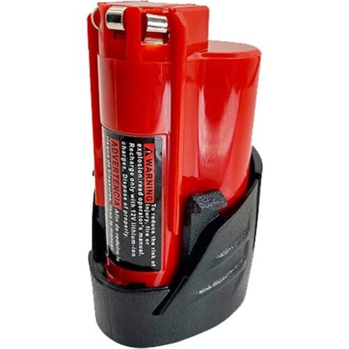 12V 3.0Ah Rechargeable 3000mAh Battery for Milwaukee M12 XC Cordless Tools 48-11-2402 48-11-2411 batteries 48-11-2401 MIL-12A-LI