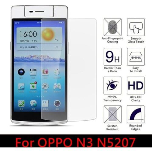 2.5D Tempered Glass for OPPO N3 9H High Quality Explosion-proof Protective Film Screen Protector for N5207