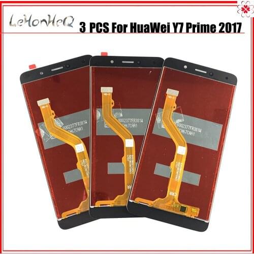 3 Piece/lot LCD For HUAWEI Y7 Prime LCD Display Touch Screen Digitizer For Huawei Y7 Prime 2017 LCD TRT L21 L21A L21X LX2 LX1