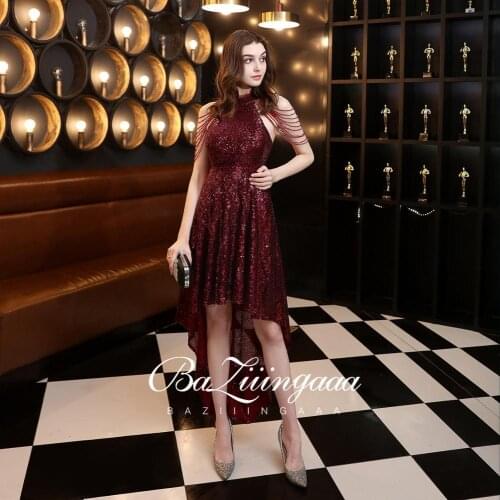 BAZIIINGAAA Luxury 2020 Party Elegant Woman Evening Gown Plus Size Slim Printed Long Evening Dresses Suitable for Formal Parties