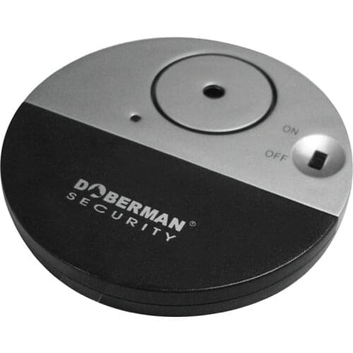 DOBERMAN SECURITY 100DB Wireless Electronic Vibration Detector Cabinet Door Window Vibration Sensor Alert Security Alarm Detecto