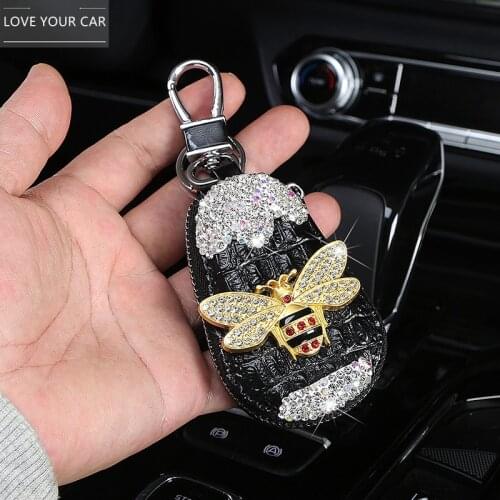 Car key case cute Korean female personality waist padlock key cover male universal key chain pendant creative new style