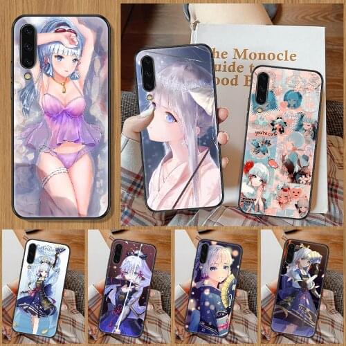 Genshin Impact Kamisato Ayaka Phone Case For Samsung Galaxy A 10 12 20E 21S 30 32 40 50 51 52 70 71 72 5 6 7 2016 2018 black