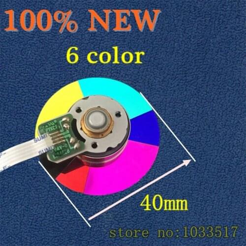 6 Segmento Projector Color Wheel for Acer P1186 Projector 40mm