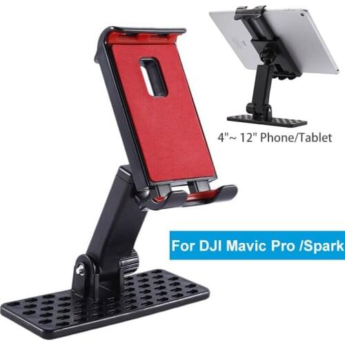 DJI Mavic Pro /Spark drone Remote Controller Monitor Extended Holder Mount Bracket for 4"~ 12" Phone/Tablet,360 Degree Rotating