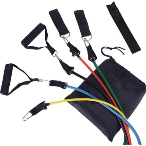 Resistance Bands With Handles Yoga Pull Rope Elastic Fitness Exercise Tube Band Pull Up Bands Training Pilates Home Gym Workout