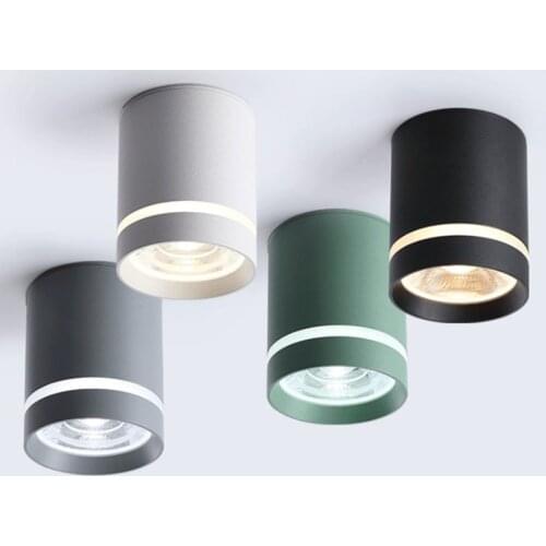 Background Lamps Indoor Lighting LED Dimmable Cylinder LED Downlights 10W 12W 15W 18W COB LED Ceiling Spot Lights AC85~265V