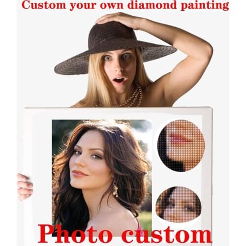 Photo Custom Diamond Painting 5D DIY Full Circle/square Diamond Embroidery Mosaic Rhinestone Crafts HD Picture Gift